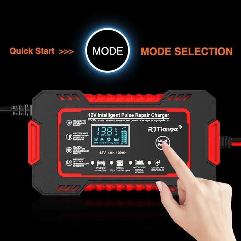 Cargador de Baterías Portátil 12V